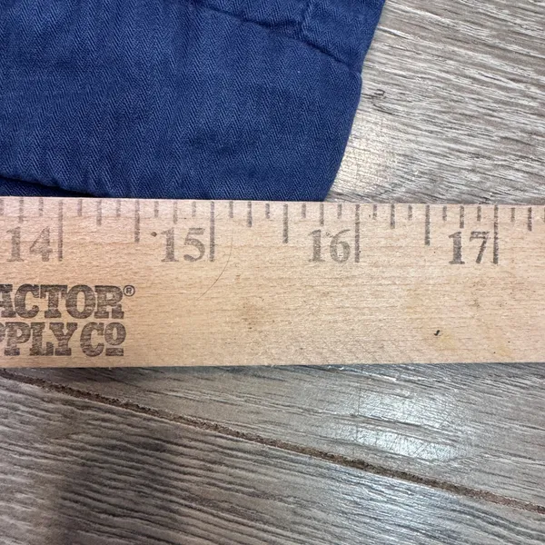 American Eagle Outfitters Navy‎ Blue Cotton Chino Shorts Cuffed Size 4 Y2K 2012 - Image 7