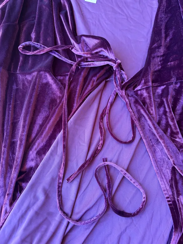 NWT Baltic Born Katelyn Velvet Maxi Wrap Dress - Image 5