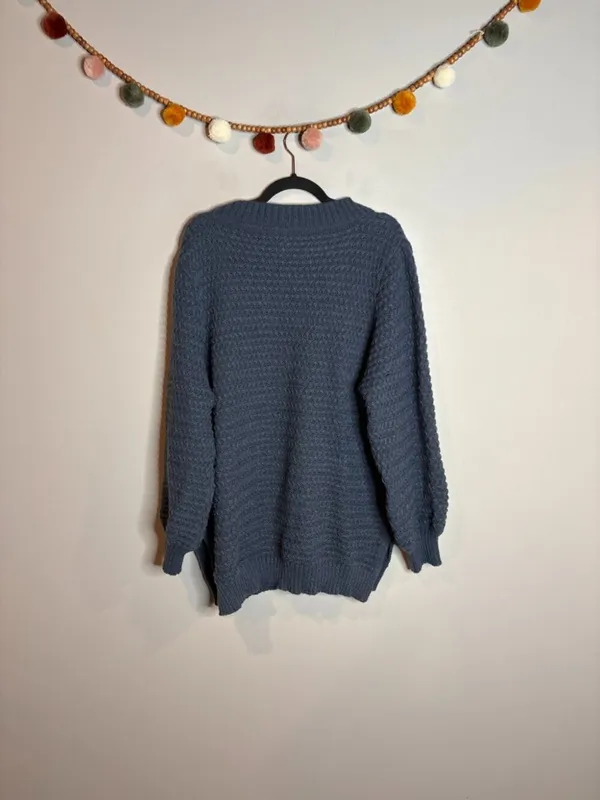🔆 Amazon navy blue chunky sweater - Image 4