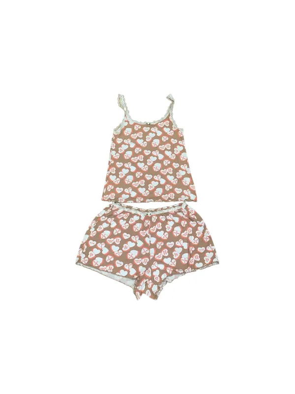 Aerie heart print pajama set - Image 2
