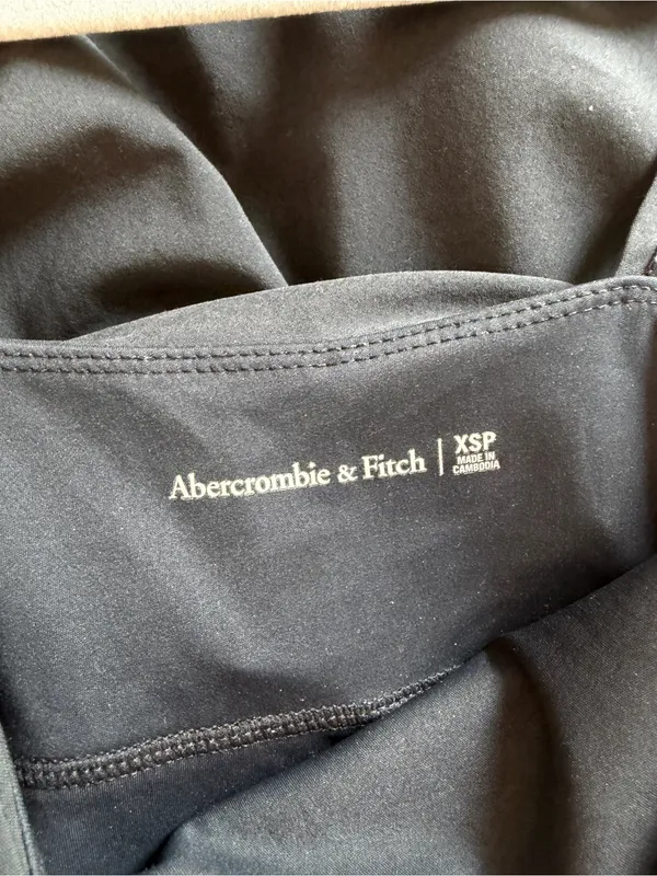 Abercrombie & Fitch Traveler Mini Dress Athletic Shorts XS Petite Black - Image 6