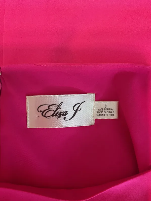 Eliza J Hot Pink Sheath Dress Size 8 - Image 6