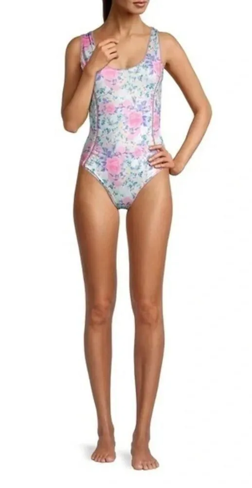 LoveShackFancy Mikkel Floral One-Piece Swimsuit Size XS‎ NWT - Image 4