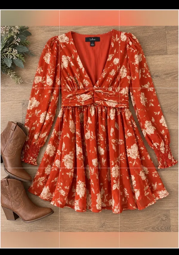 Lulus Floral Mini Dress - Image 2