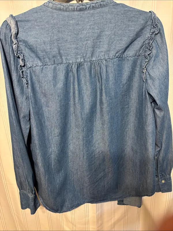 Old Navy Denim Button-Front Shirt - Blue - Image 4