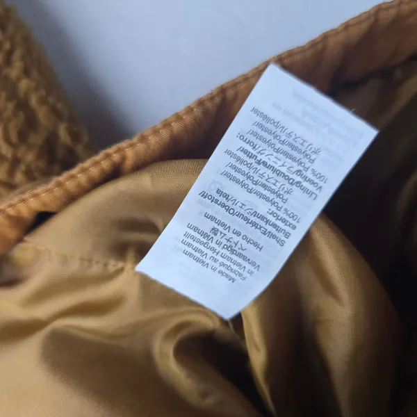 Madewell Sherpa Portland Jacket In Gold Peckan Snap Button‎ Brown XS - Image 7