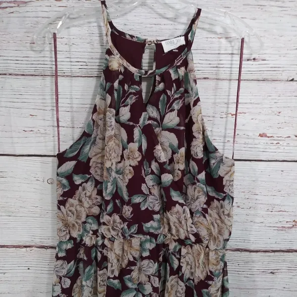 Sienna Sky Floral Midi Dress Sz L - Image 2