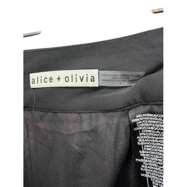 Alice + Olivia Copen Wide Leg Pleated Pants 8 Paisley Baroque Palazzo Culottes - Image 7