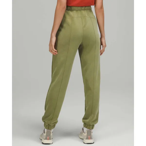 Lululemon Softstreme Pants relaxed high rise womens Green (size 2) travel lounge - Image 6