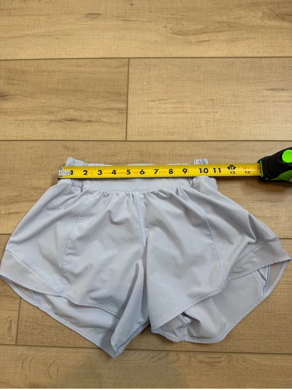 Lululemon Hotty Hot Low Rise Lined Shorts 4” Powder Blue Size 4 Running Swift - Image 7
