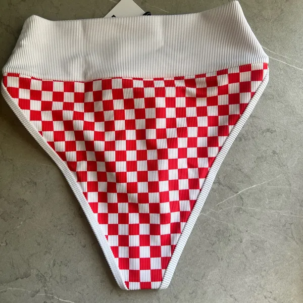 Beach Riot Emmy Checkered Bikini Bottom - Image 2