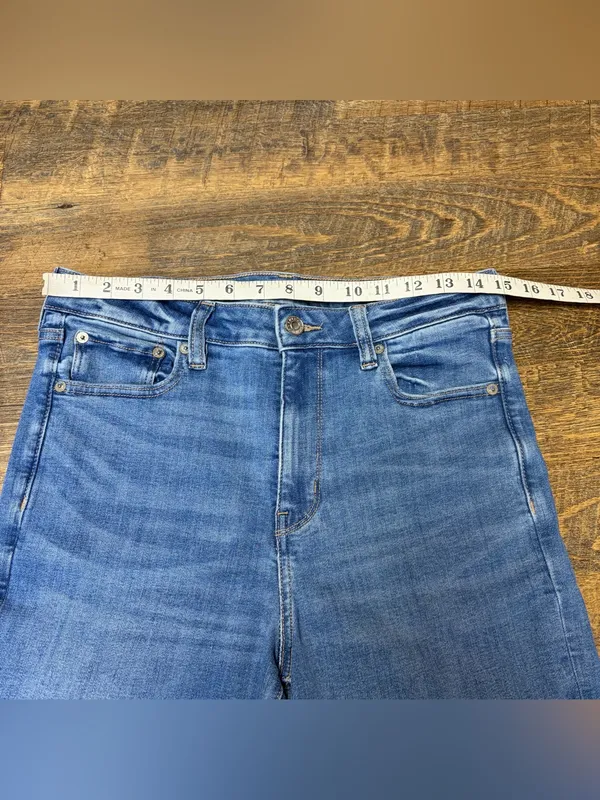 American Eagle Super High Rise Flare Jeans Womens 10 Next Level Stretch Denim - Image 3