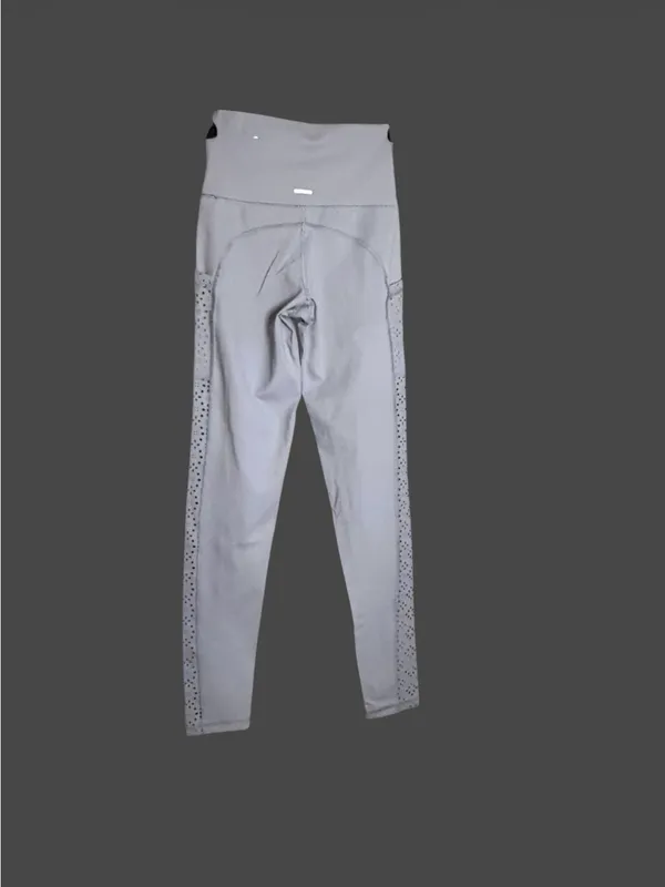 aerie High-Rise Laser-Cut Leggings — Light Gray - Image 6