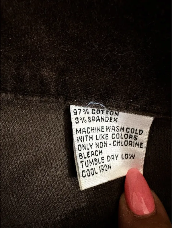 Talbots Size 12 Brown Velvet Corduroy Leg Pants Stretch - Image 6