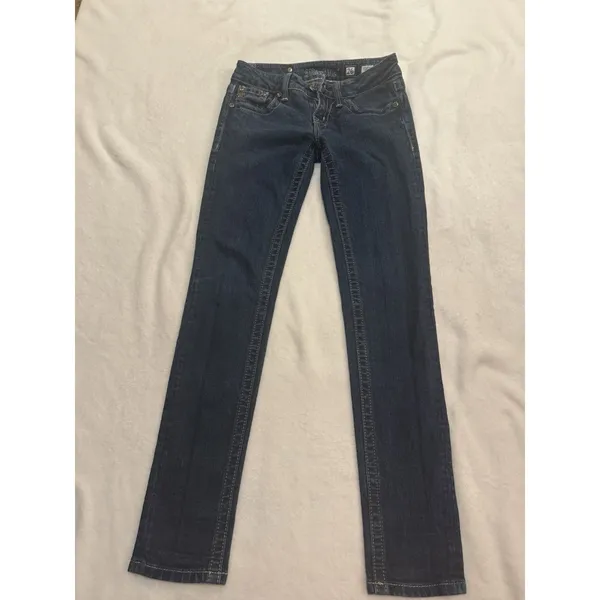 MISS ME Denim Women's JS5151SR SKINNY Low Rise Skinny Blue Jeans Size 26 - Image 15