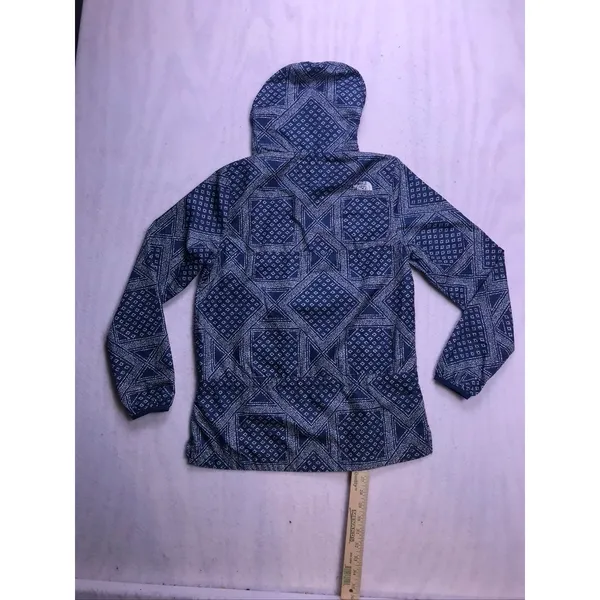 The North Face Fanorak Windbreaker Womens XS Blue Excellent Bandana Print Jacket - Image 8