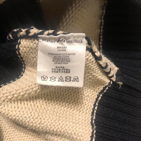 Brandy Melville Oversized Striped Crewneck Sweater - Image 5
