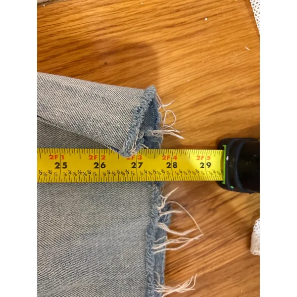 GAP High Rise‎ Wide-Leg Denim Pull On Jogger Pants Light Wash Small 100% Cotton - Image 5
