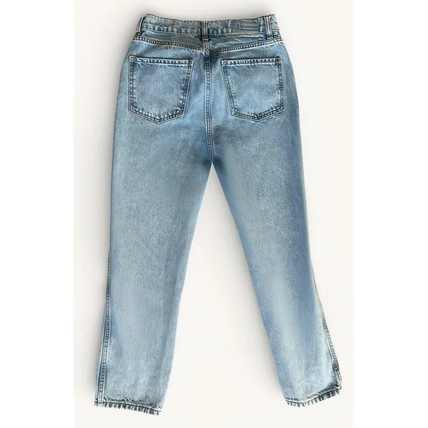 Revice Denim Straight Leg Jeans Womens‎ 29 Light Wash Button Fly Y2K - Image 6
