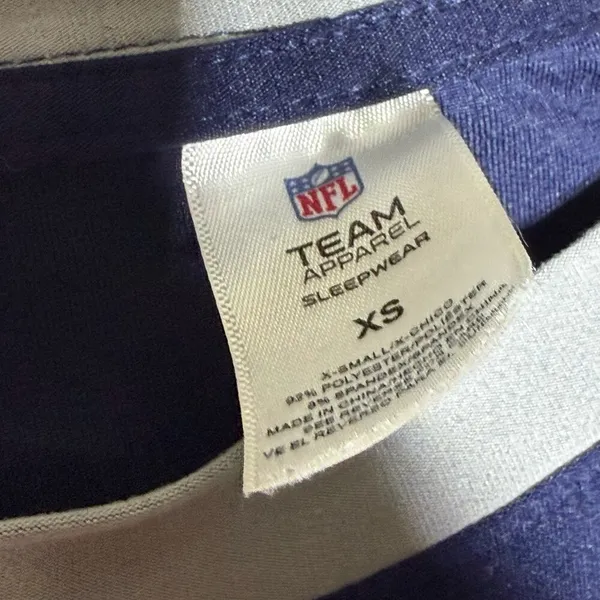 NFL Chicago Bears Plaid Pajama XS Orange‎ Blue Sleepwear Lounge - Image 12