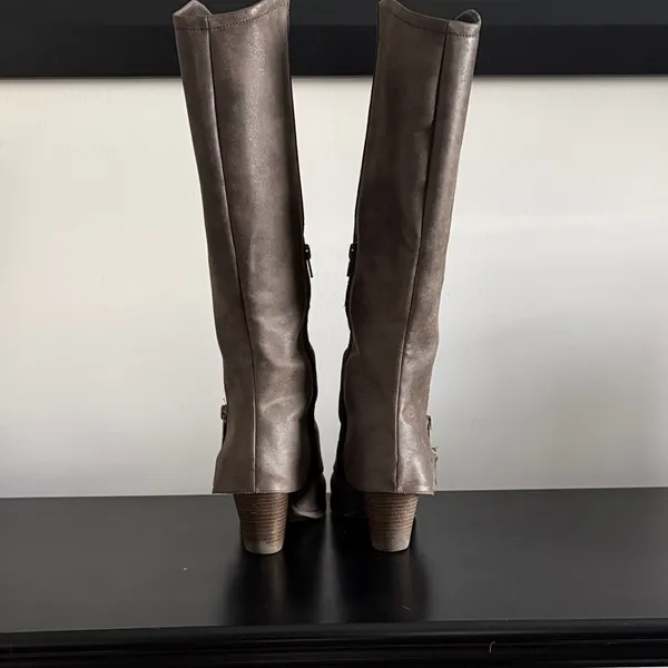 Brown Faux Cowgirl‎ Boots - Image 5