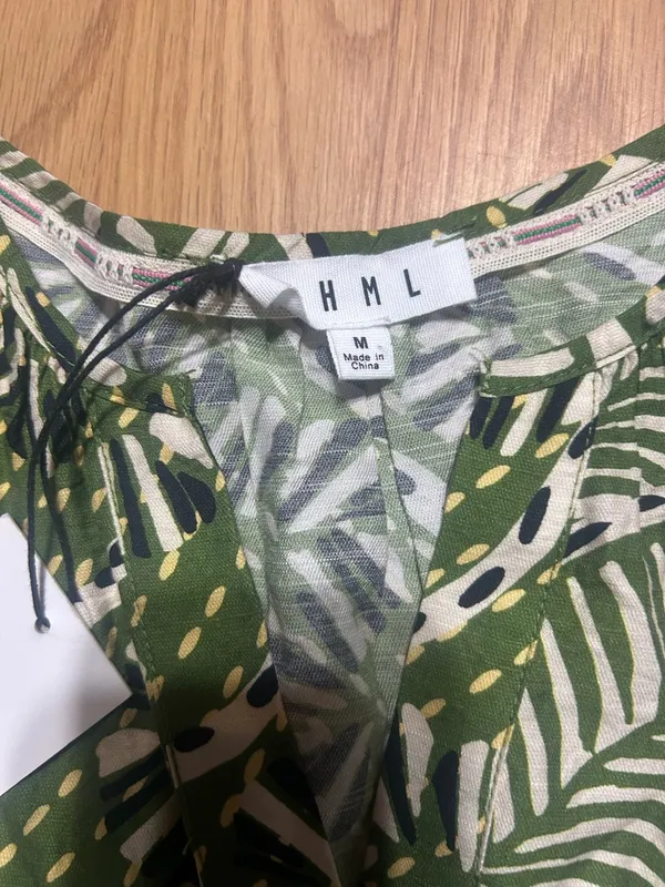 NWT ladies med tropical green white stretch romper - Image 4