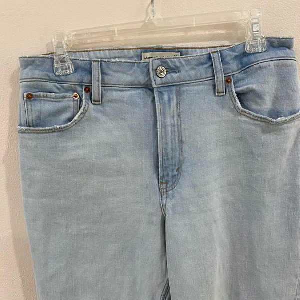 Abercrombie High Rise Mom‎ Jeans 28/6 Raw Hem Ankle Slim Fit Vintage Chic - Image 2
