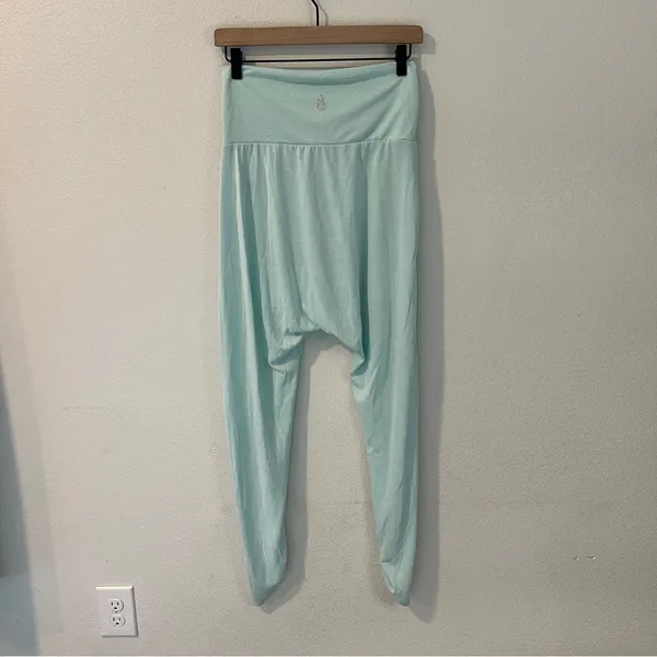 Free People Movement Echo‎ Harem Pants Super Soft Mint Green Cinched Ankle XS - Image 6