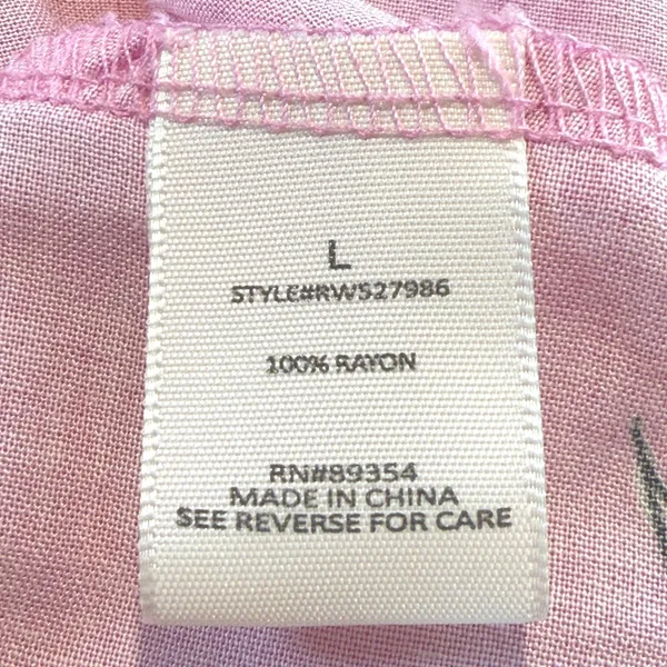 No Comment Cottagecore Floral Bustier‎ Maxi Dress Smocked Tiered Pink White Women's Large - Image 8