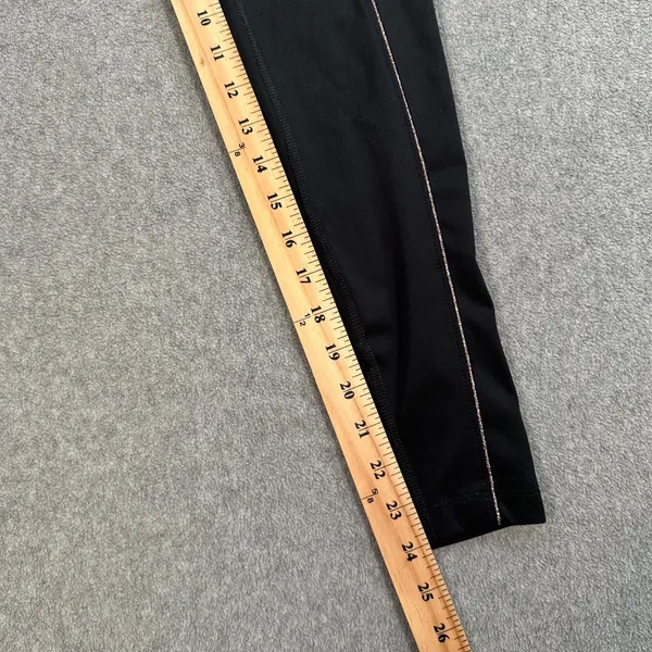 Nike Yoga Leggings Womens XXS High Waisted 7/8 Metallic Trim Dri-Fit DD5772-010 - Image 4