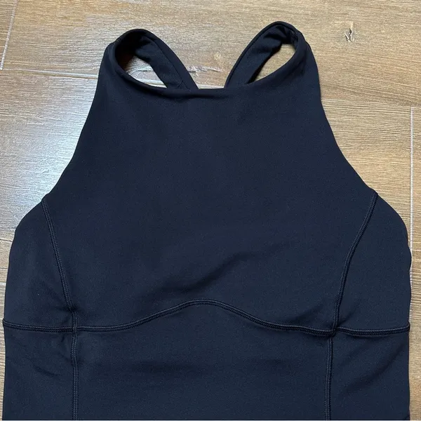 Key To Balance Yoga Tank Top Light Support B/C Cup in Black Size 4 - Image 4