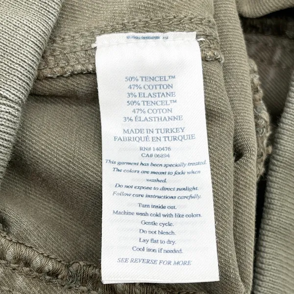 Faherty Women Traveler Pants S Utility‎ Pull On Dark Olive Street Soft Girl - Image 8