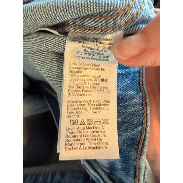 J.Crew Jeans Womens 28 Blue Slim Wide-Leg Patch Pocket High Rise‎ BT039 Denim - Image 7