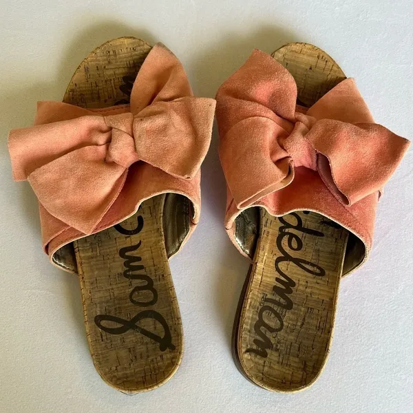 Sam Edelman Henna Pink Bow Slide Sandals Size 7 - Image 2