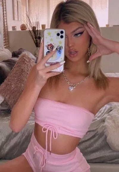 Tiger Mist Pink Crop Top - Image 4