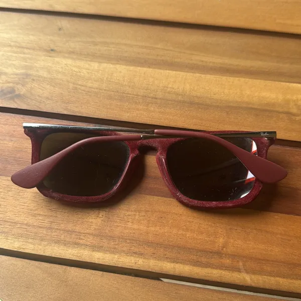 rayban Chris  Burgundy Sunglasses - Image 2
