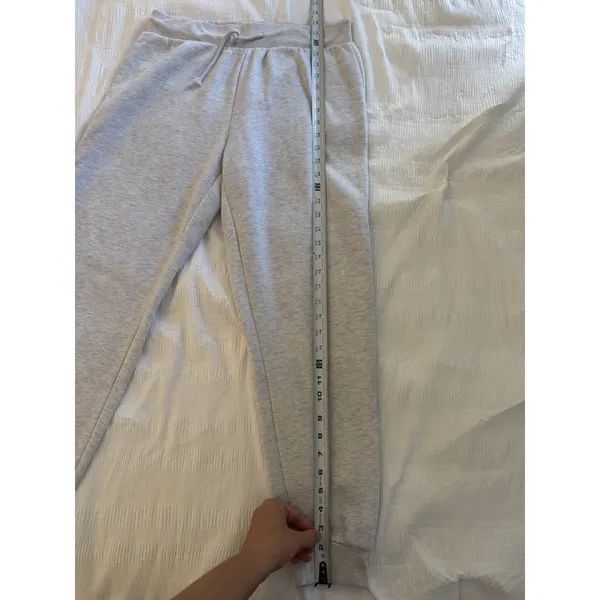 Primark Gray Melange Women's Sweaatpants Waistband Athleisure Comfy Joggers Cozy - Image 4