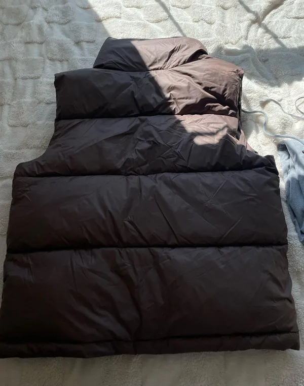 American Eagle Brown Puffer Vest - Image 6