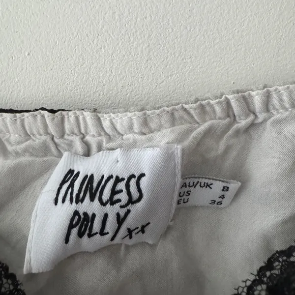 Princess Polly‎ Black and White Vita Zebra Stripe Crop Top - Image 5