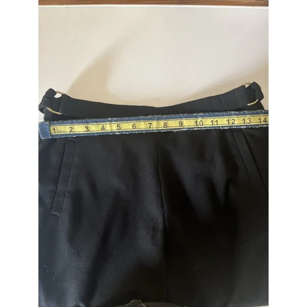 H&M -Womens Dress Pants / Slacks with Gold Buckels - Size 4 - Black - Image 8