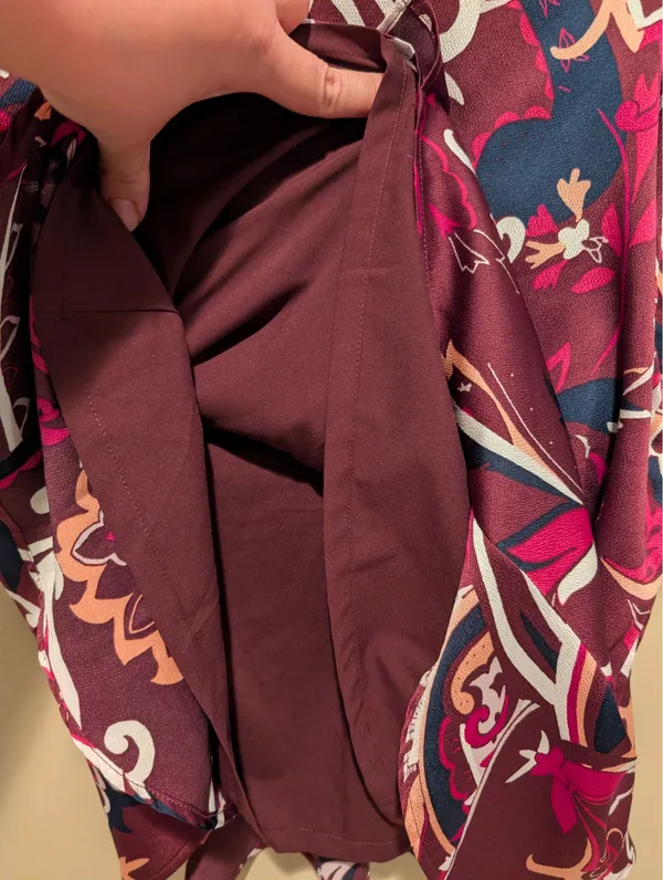Banana Republic Faux Wrap Purple Pink Skirt - Image 10