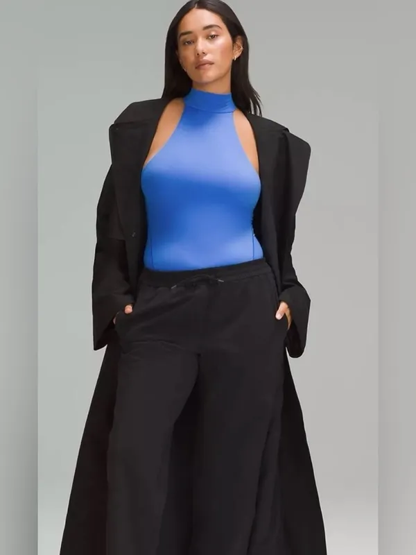 Lululemon NWT Mock Neck Sleeveless Bodysuit Nulu Ultra Soft Blue Size L - Image 10