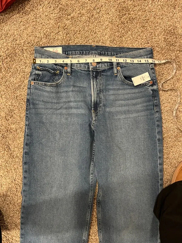 GAP Mid Rise Cuffed 90’s Loose Jeans in Medium Indigo Wash Size 28/6 Short NWT - Image 9
