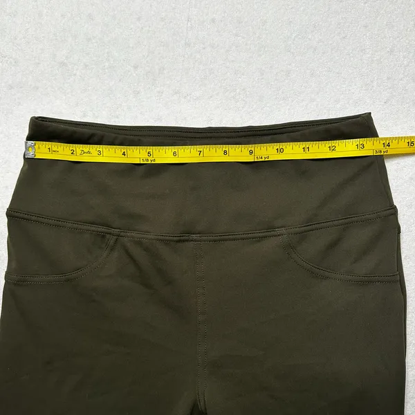 Halara Olive Green Flare Leg Pants Medium High Rise NWT - Image 6
