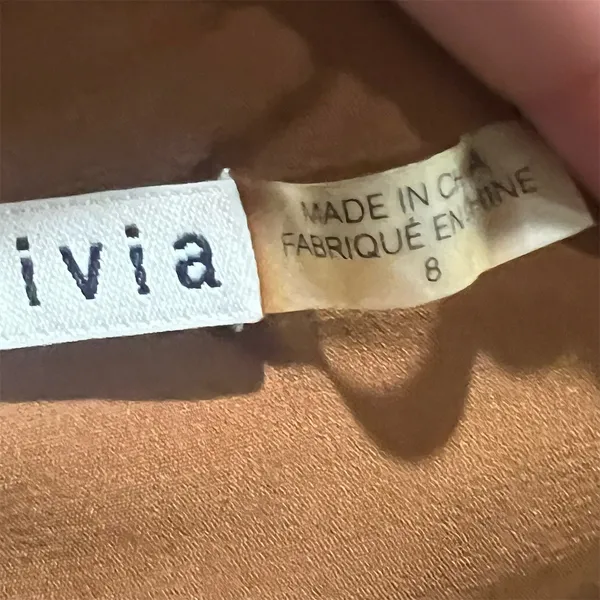 Alice + Olivia Skirt Womens Size 8 Brown Mini Back Zip Solid Minimalist - Image 7