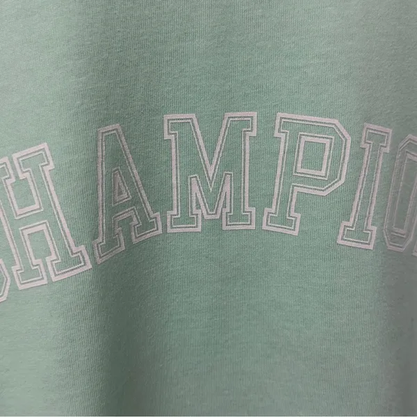496 Champion | EUC Women's Mint Green Short Sleeve Tee (size M) - Image 8