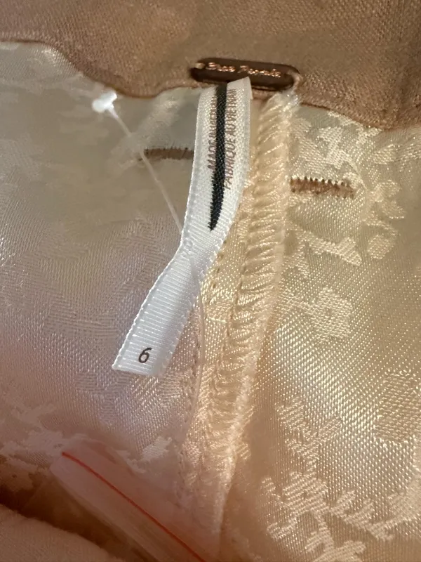 Free People Claudia Tap Cream Shorts with Button Detail - Image 4