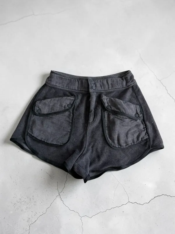 FREE PEOPLE Movement Gray Sweat Shorts Size Small - Image 2