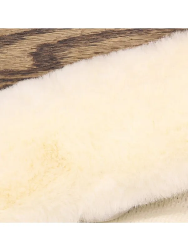 INC International Concepts Fringe Faux Fur Collar Topper Poncho Ivory Off White - Image 4