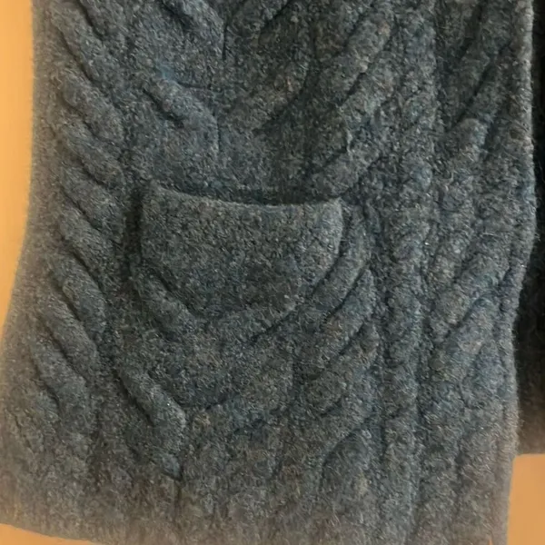 ✨Aran Woollen Mills Sweater Teal Sz Medium Vest✨ - Image 5